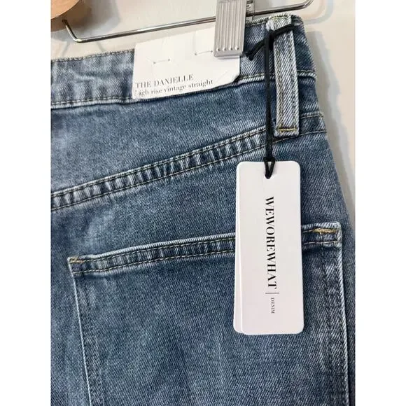 new WEWOREWHAT we wore what medium wash high rise Danielle denim jeans - Picture 8 of 11
